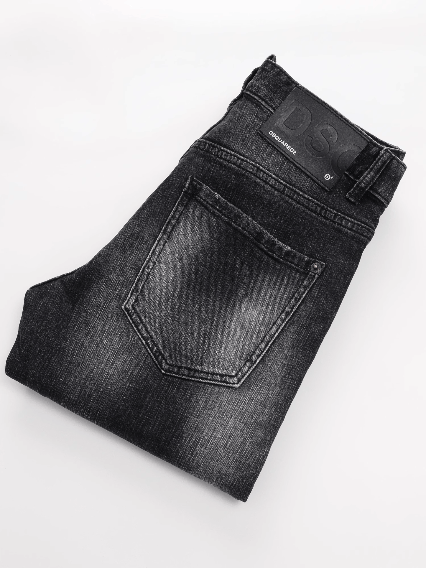 Smoky Gray Washed Ripped Jeans
