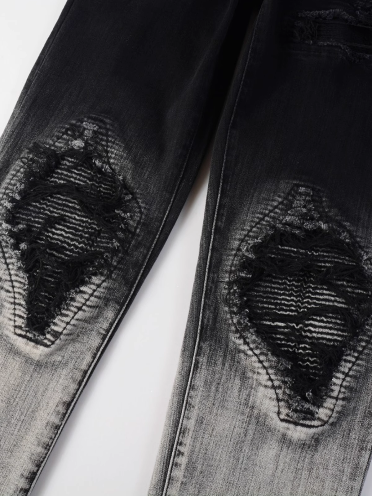 Classic Black White Gradient Jeans