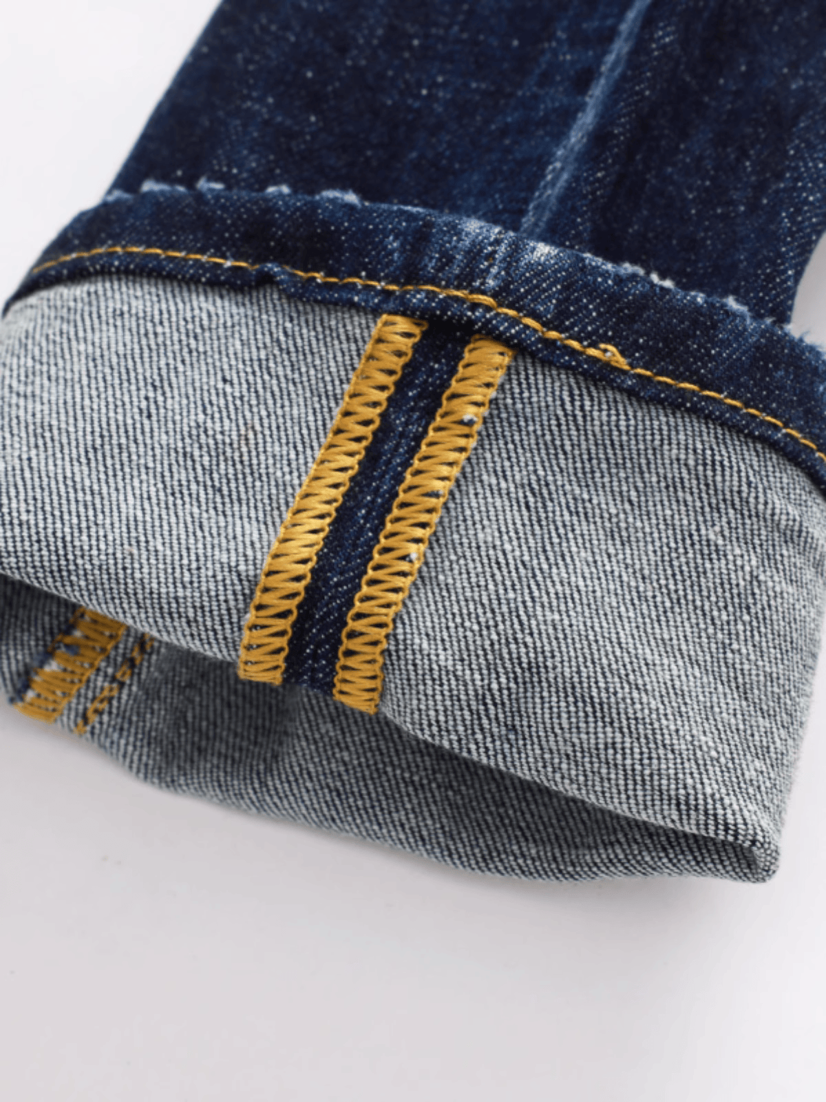 Blue & White Ripped Jeans