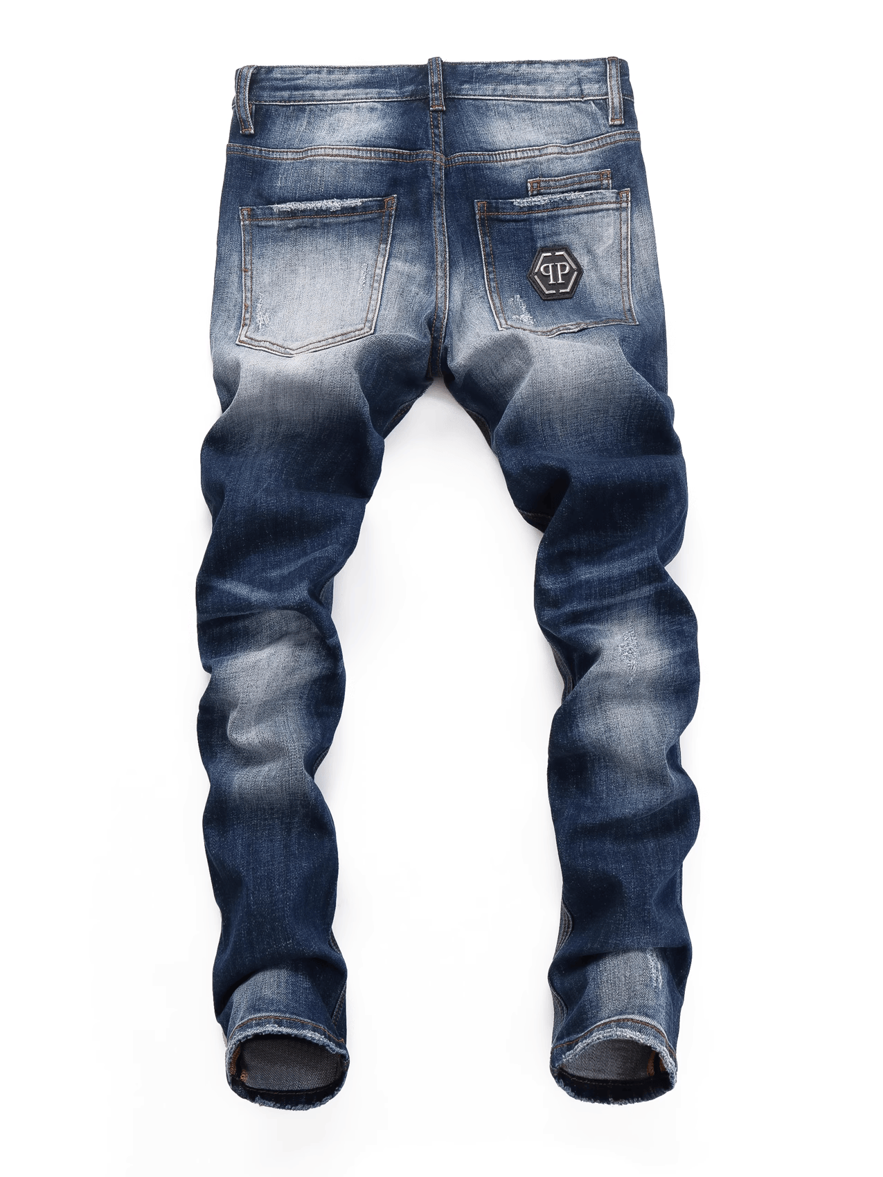 Washed White Classic Jeans