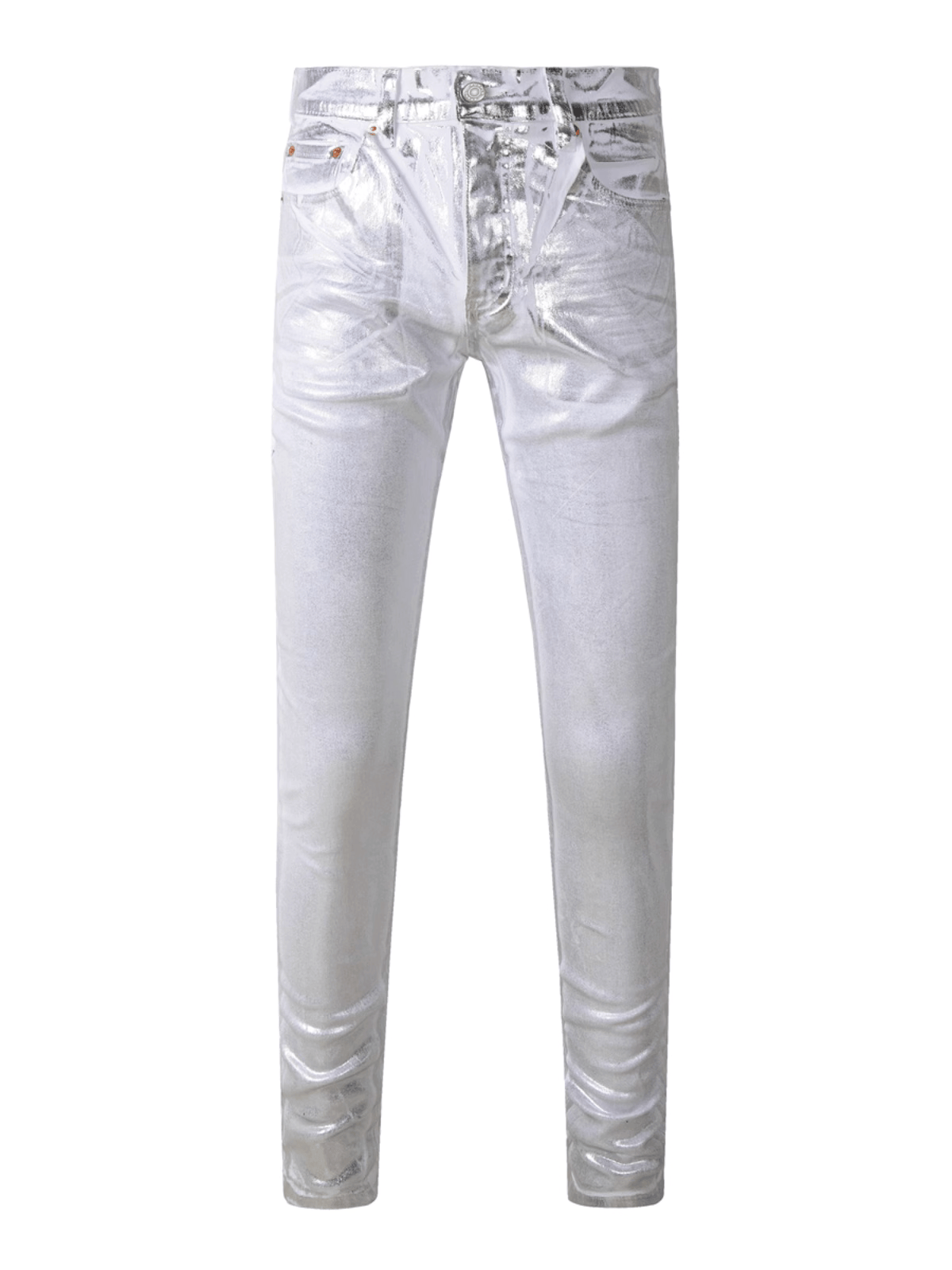 White Silver Classic Jeans