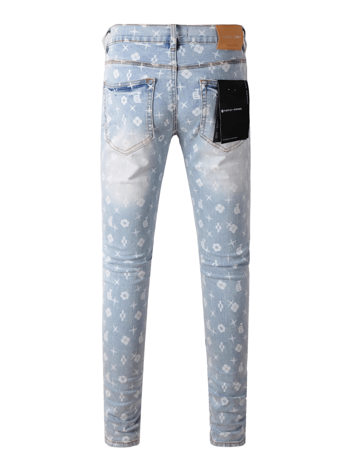 White Creative Paint Jeans