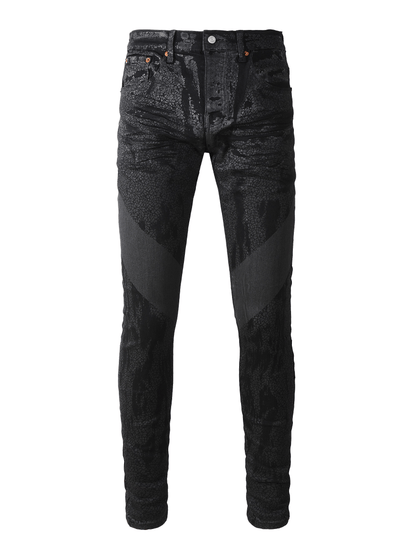 Black Classic Graphic Jeans