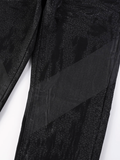 Black Classic Graphic Jeans