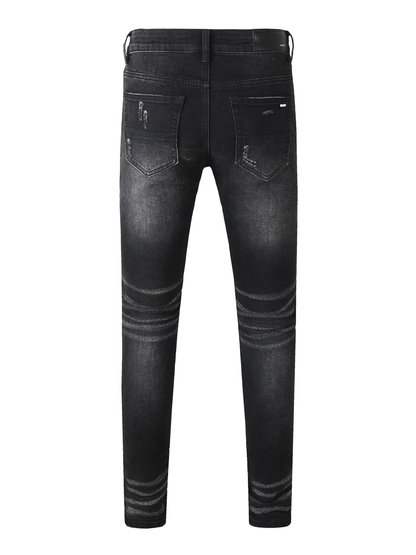 Black Writing Classic Jeans