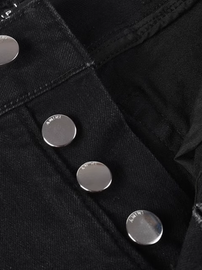 Black Writing Classic Jeans