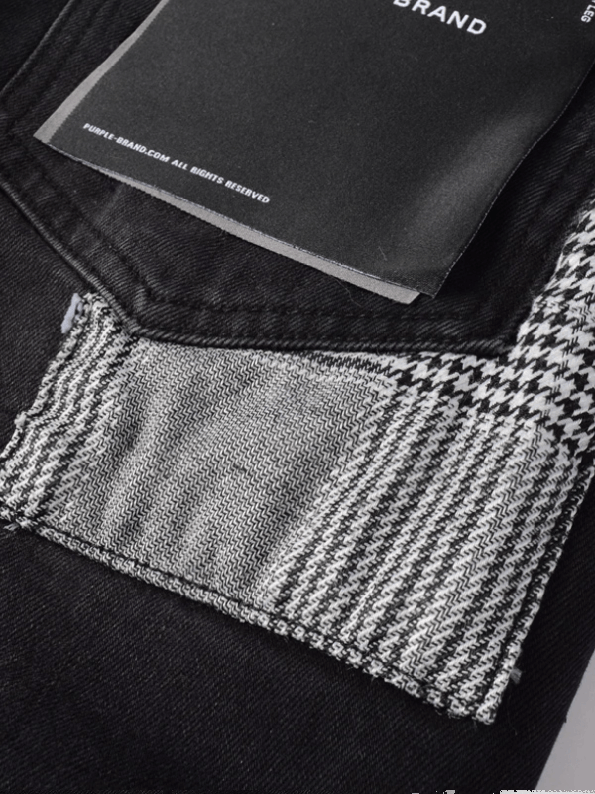 Black Classic Patch Jeans