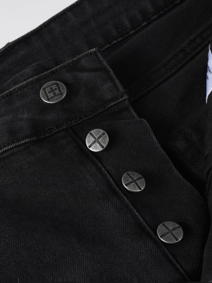 Black Gray Classic Jeans