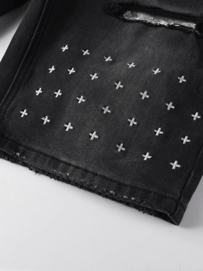 Black Gray Classic Jeans