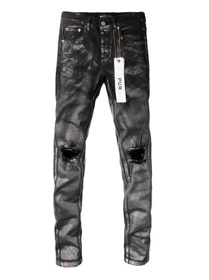 Black Knee Ripped Jeans