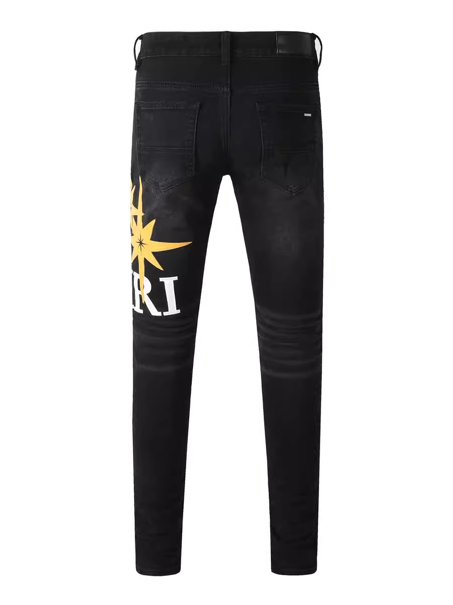 Black Writing Classic Jeans