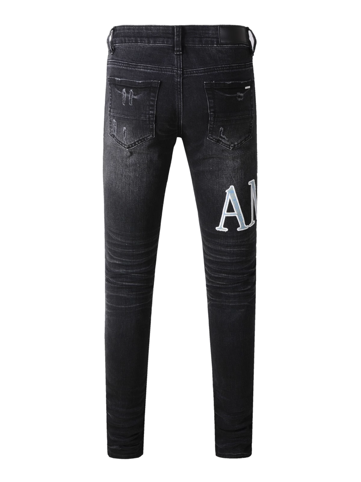 Black Writing Jeans