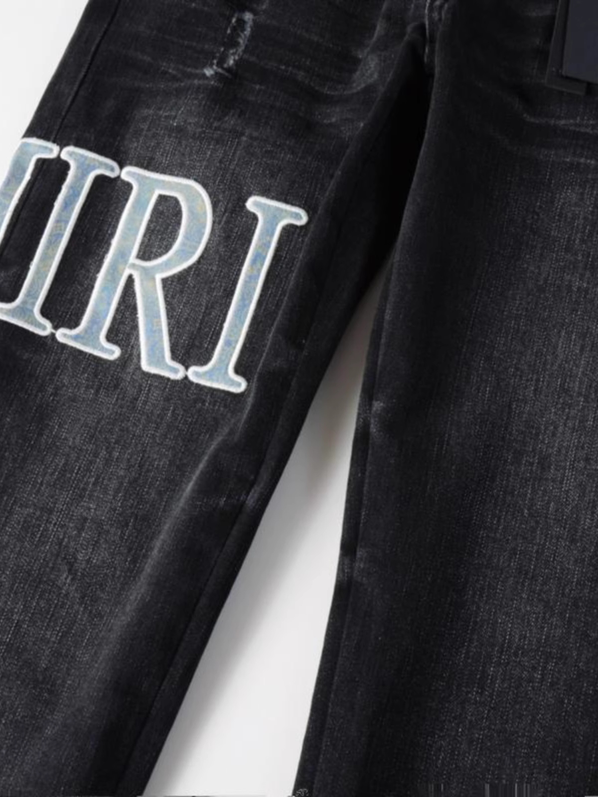 Black Writing Jeans