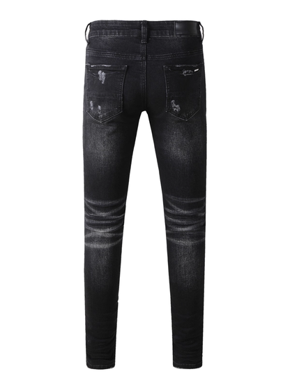 Black Writing Classic Jeans