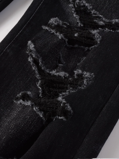 Black Writing Classic Jeans