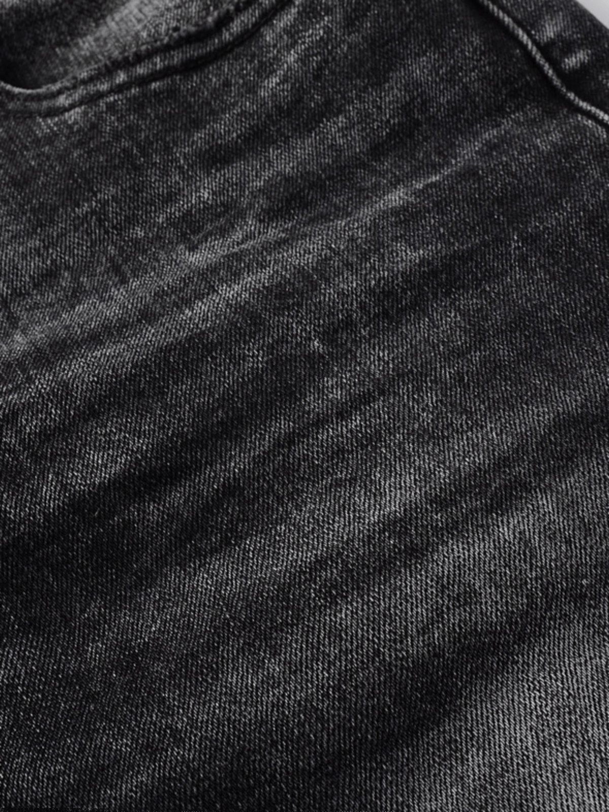 Black Washed Classic Jeans