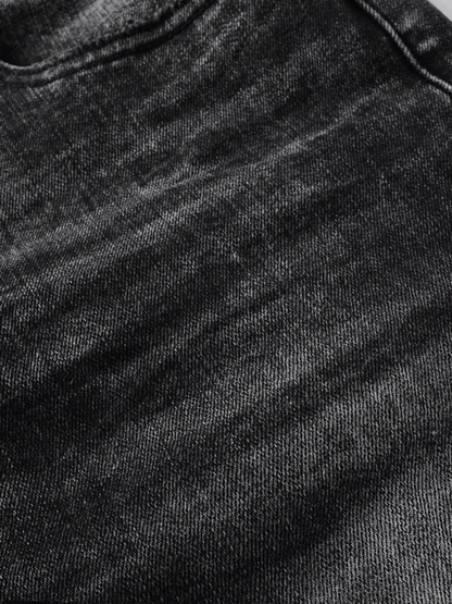 Black Washed Classic Jeans