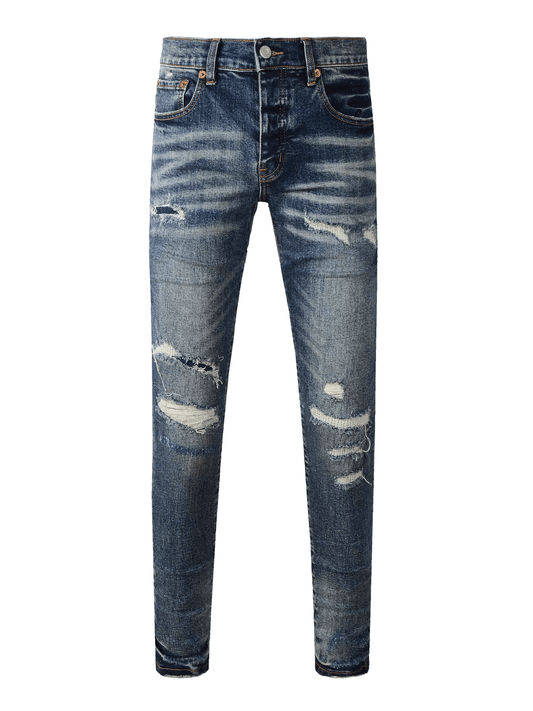 Dark Blue Patch Jeans