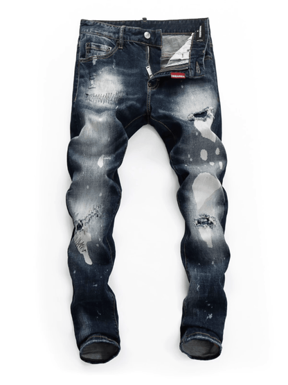 Dark Blue Washed Jeans