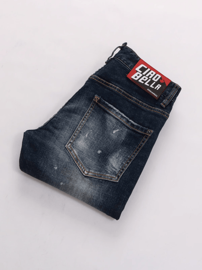 Dark Blue Washed Jeans