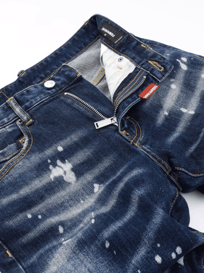 Dark Blue Ripped Jeans