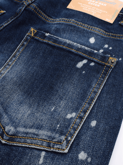 Dark Blue Ripped Jeans