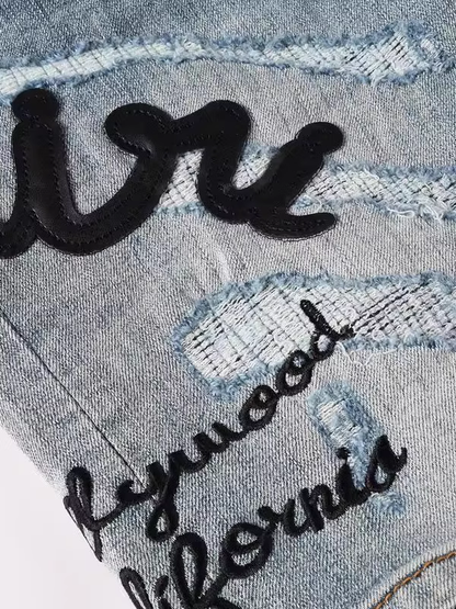 Classic Denim Writing Jeans