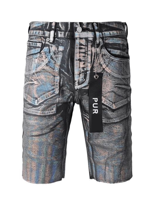 Glossy Silver Classic Jeans