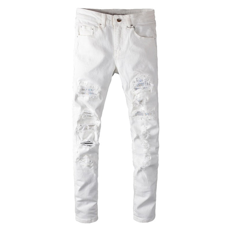 White HUStlers Jeans