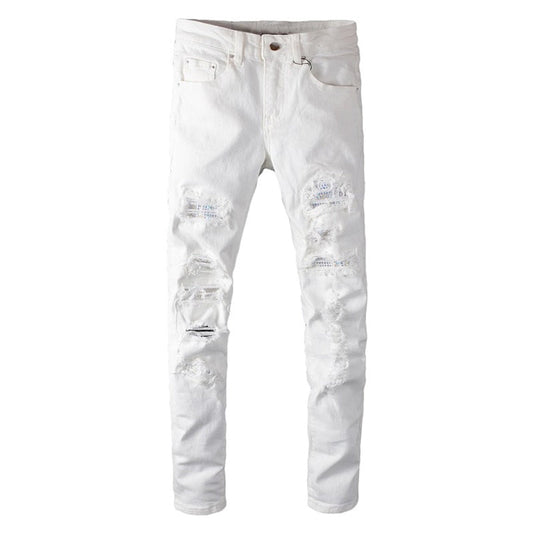 White HUStlers Jeans
