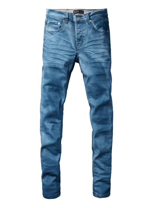 Blue Ripped Patch Jeans