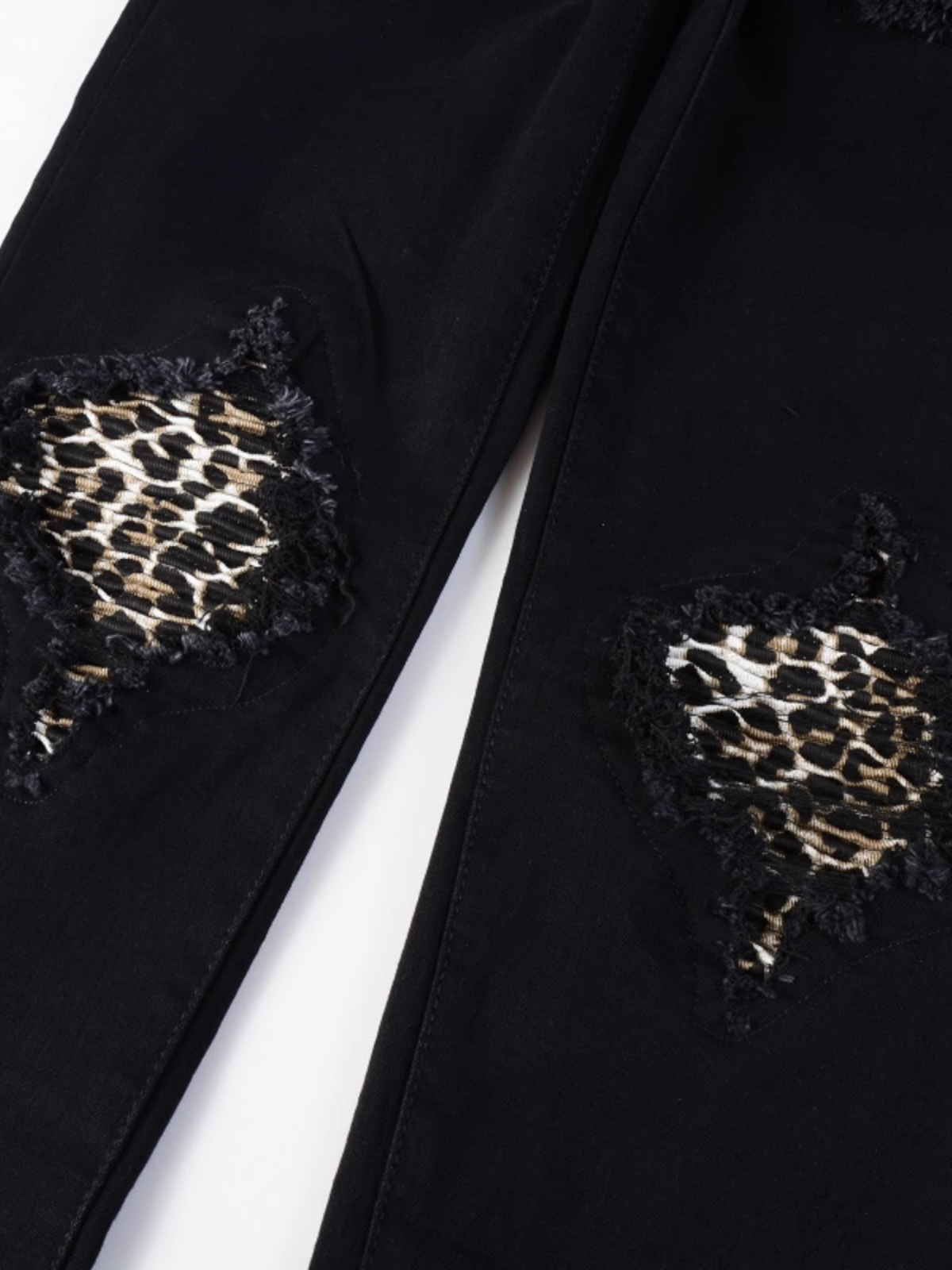 Black Patch Jeans