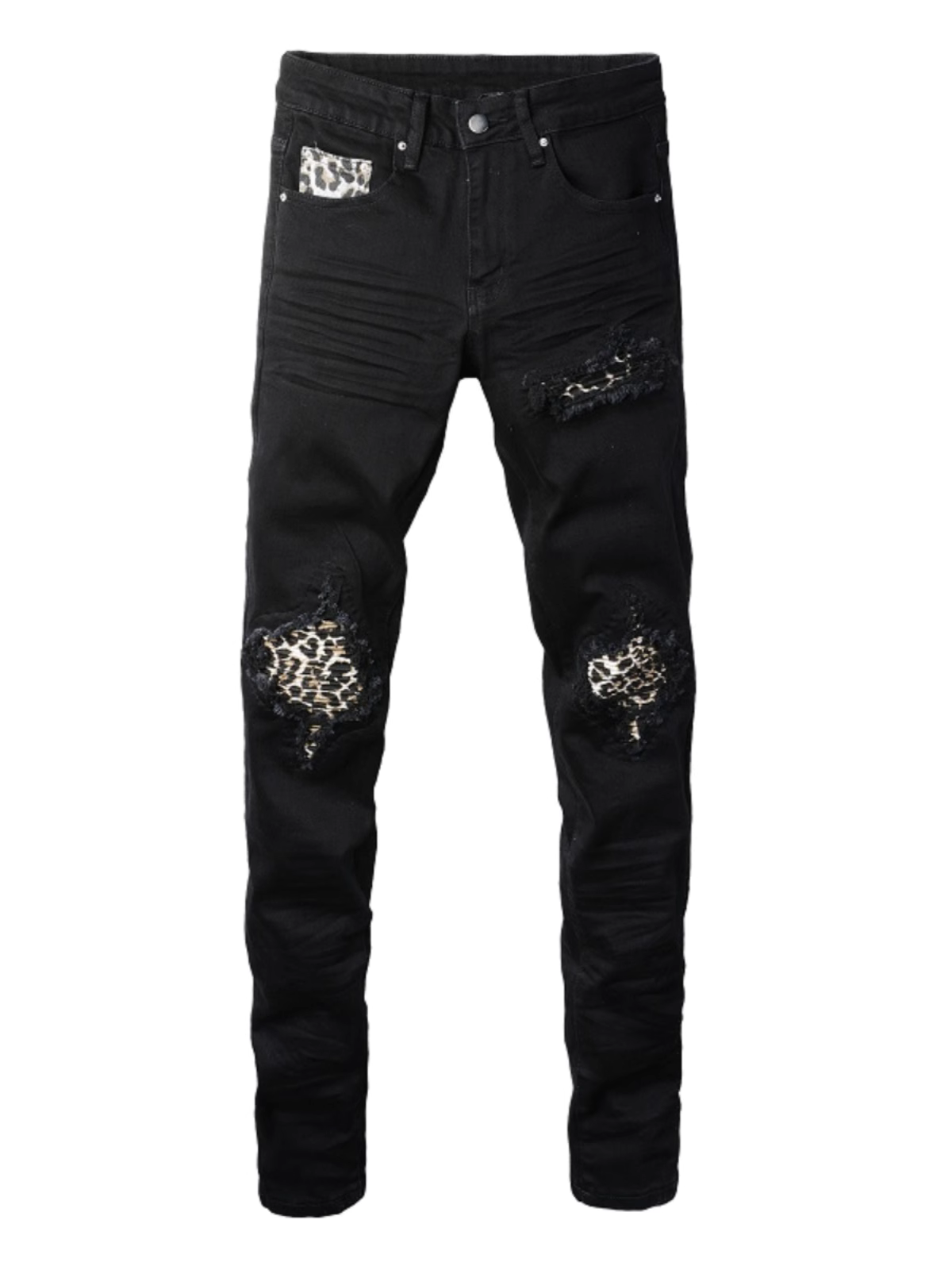 Black Patch Jeans