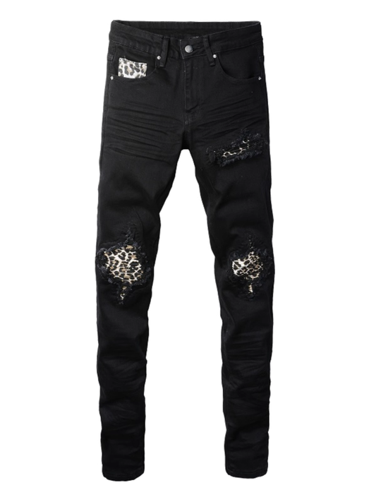 Black Patch Jeans