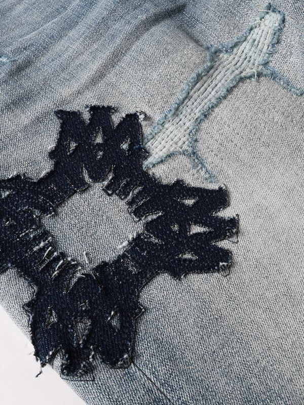 Light Blue Classic Graphic Jeans