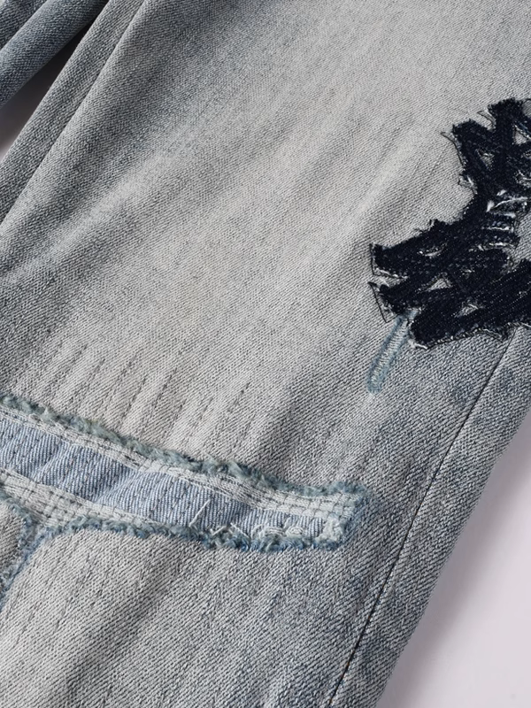 Light Blue Classic Graphic Jeans