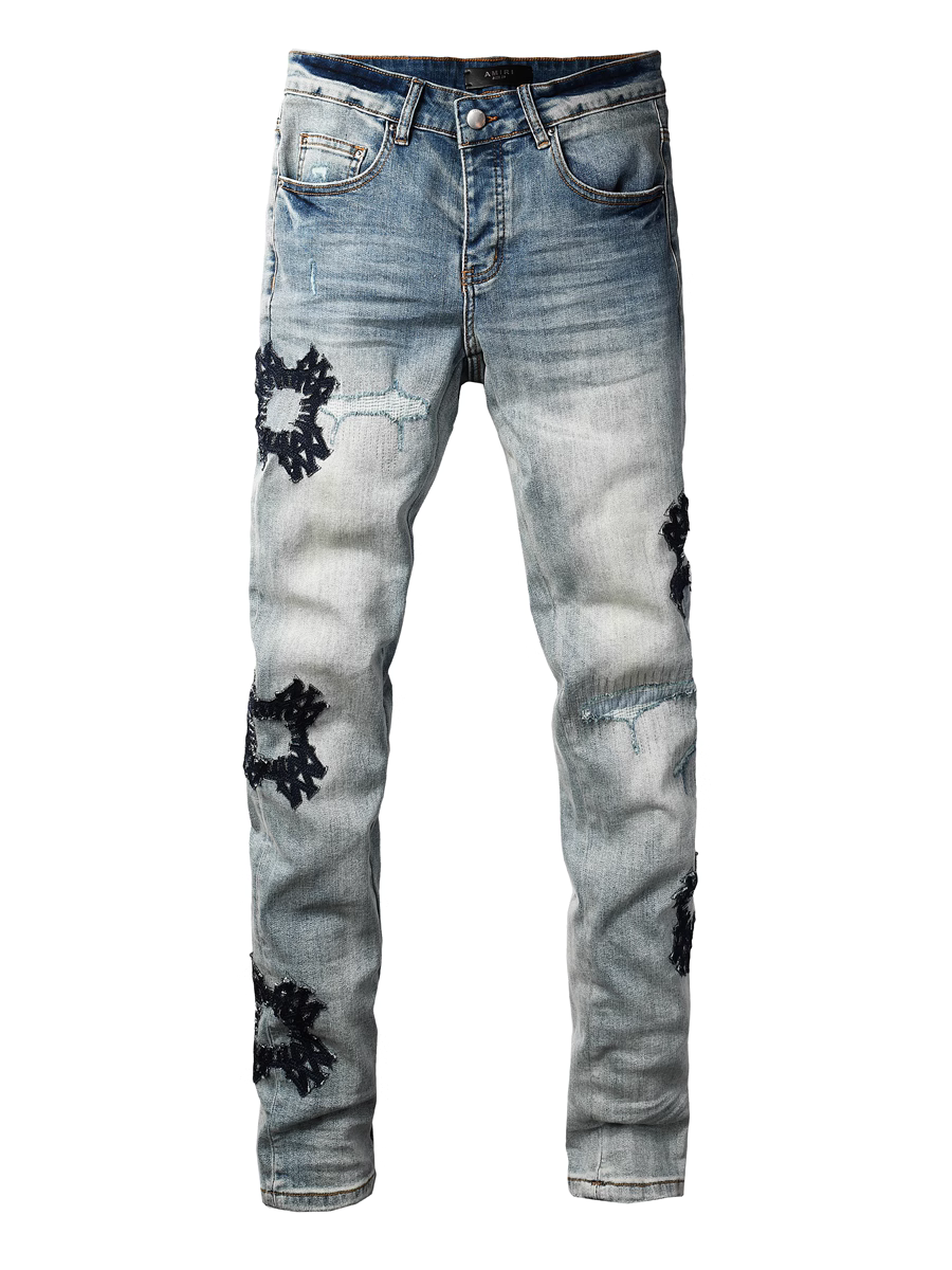 Light Blue Classic Graphic Jeans