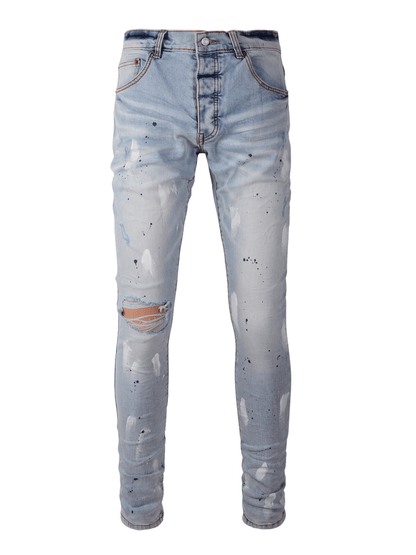 Light Color White Ripped Jeans