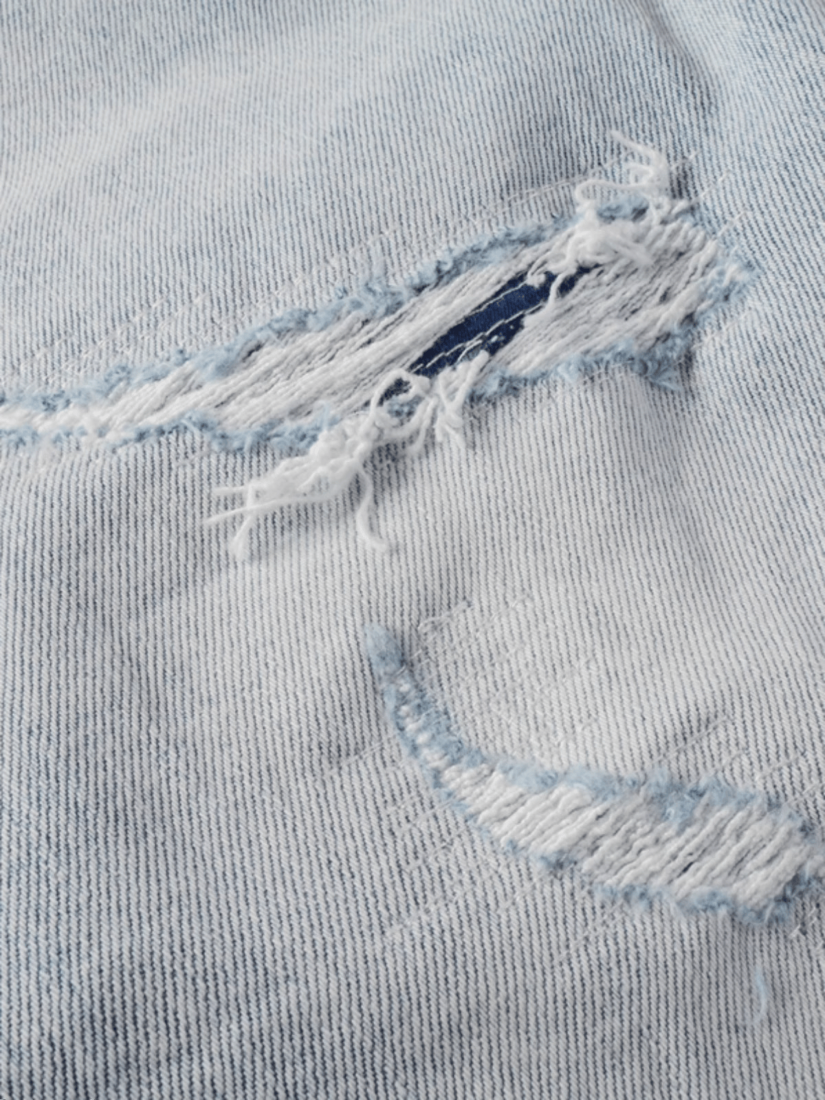 Light Washed Patch Jeans
