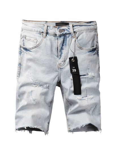 Light Washed Patch Jeans