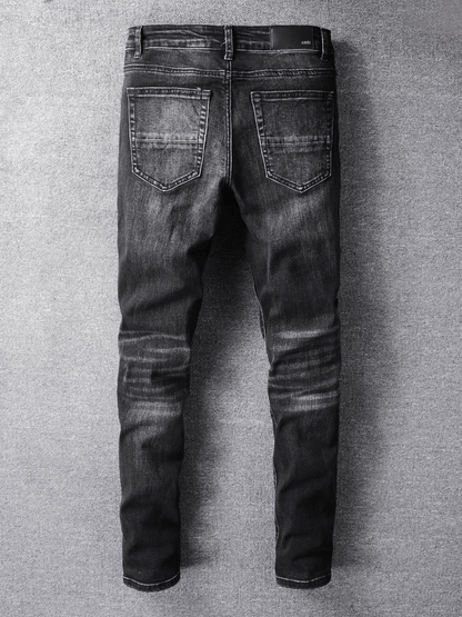 Black Patch Jeans