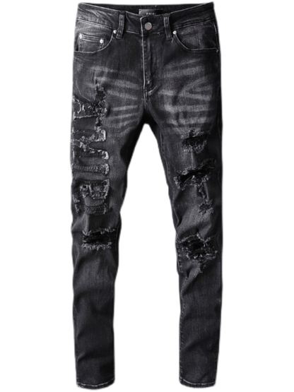 Black Patch Jeans