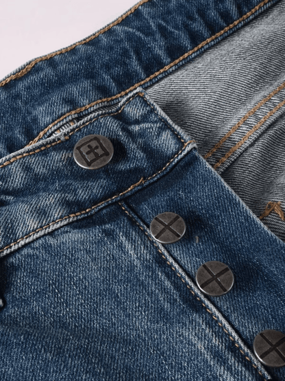 Washed Blue Classic Jeans