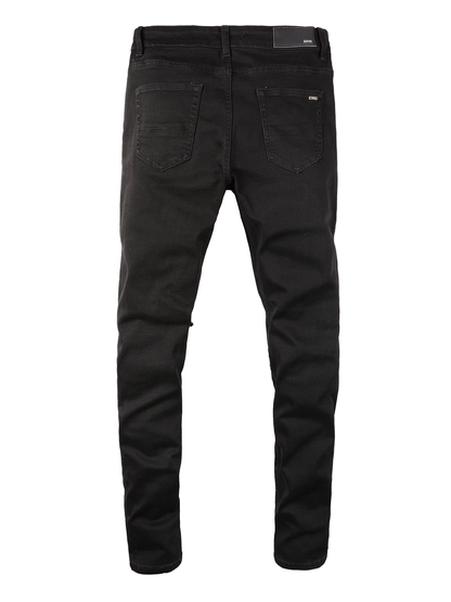 Black Ripped Patch Jeans