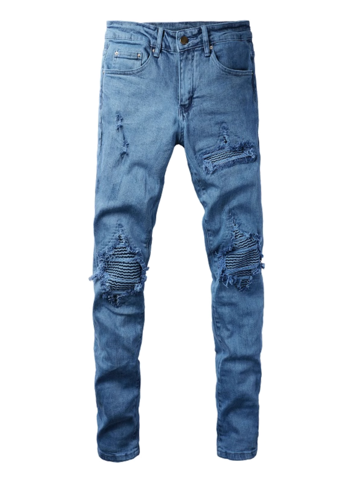 Blue Classic Patch Jeans