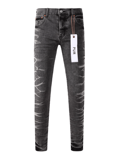 Black Ripped Patch Jeans