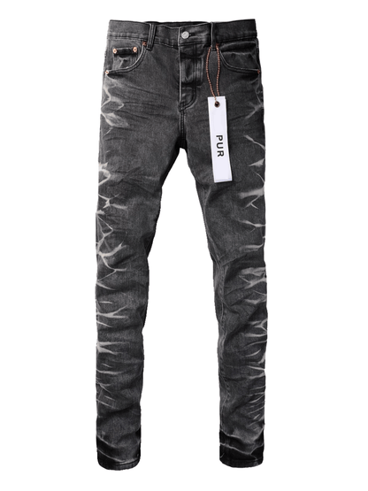 Black Ripped Patch Jeans