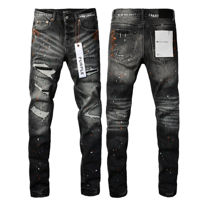 Black Hole Patch Fashion Jeans