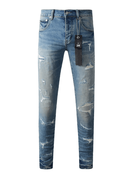 Light Patch Classic Jeans