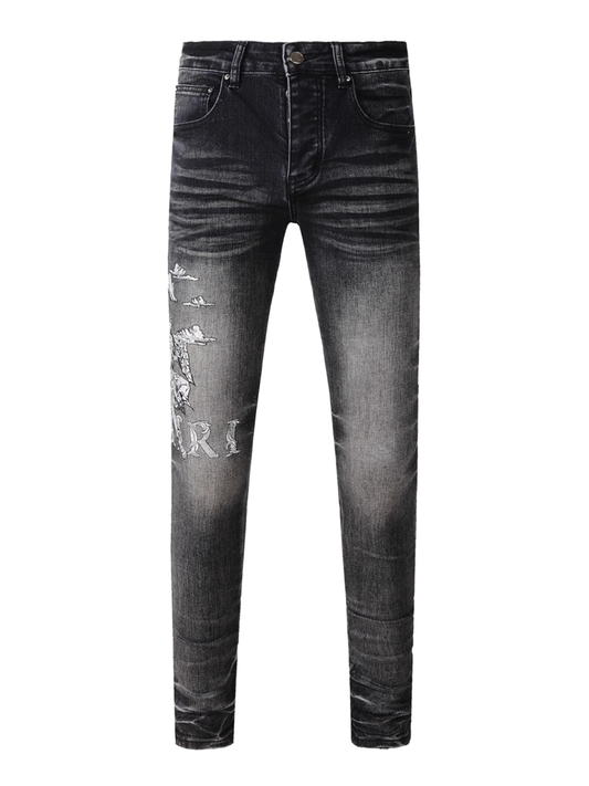 Smoke Gray Classic Jeans